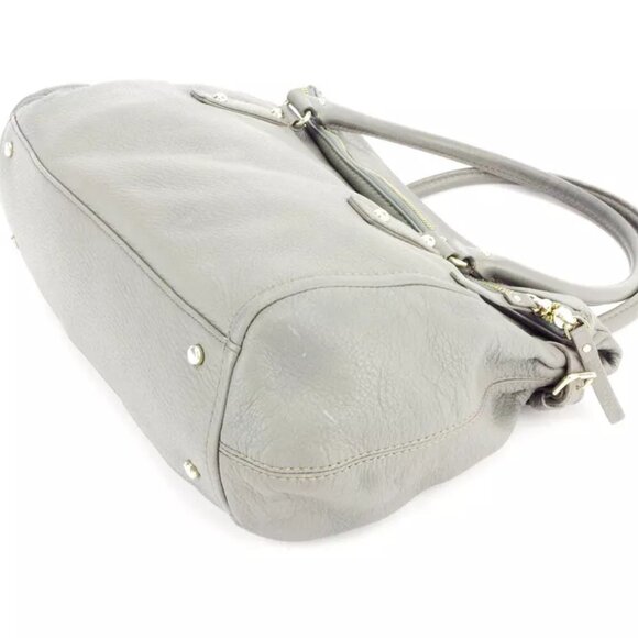 kate spade Tote Bag spade mark gray gray leather Authentic - Picture 7 of 8